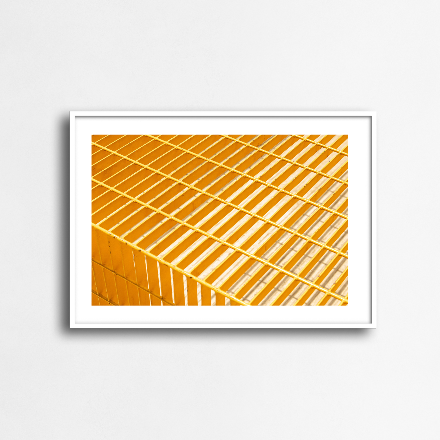 The yellow abstract bench