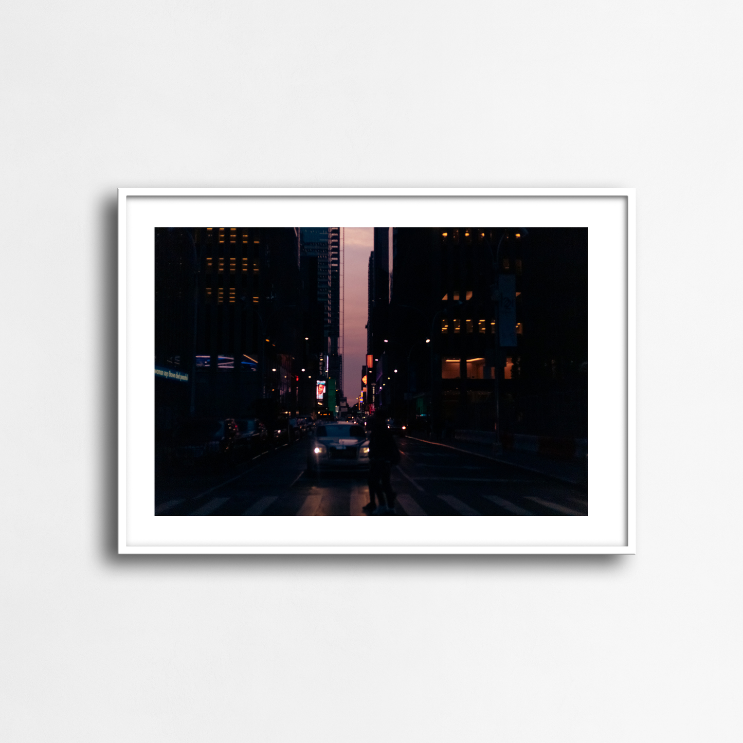 Crossing street in NYC