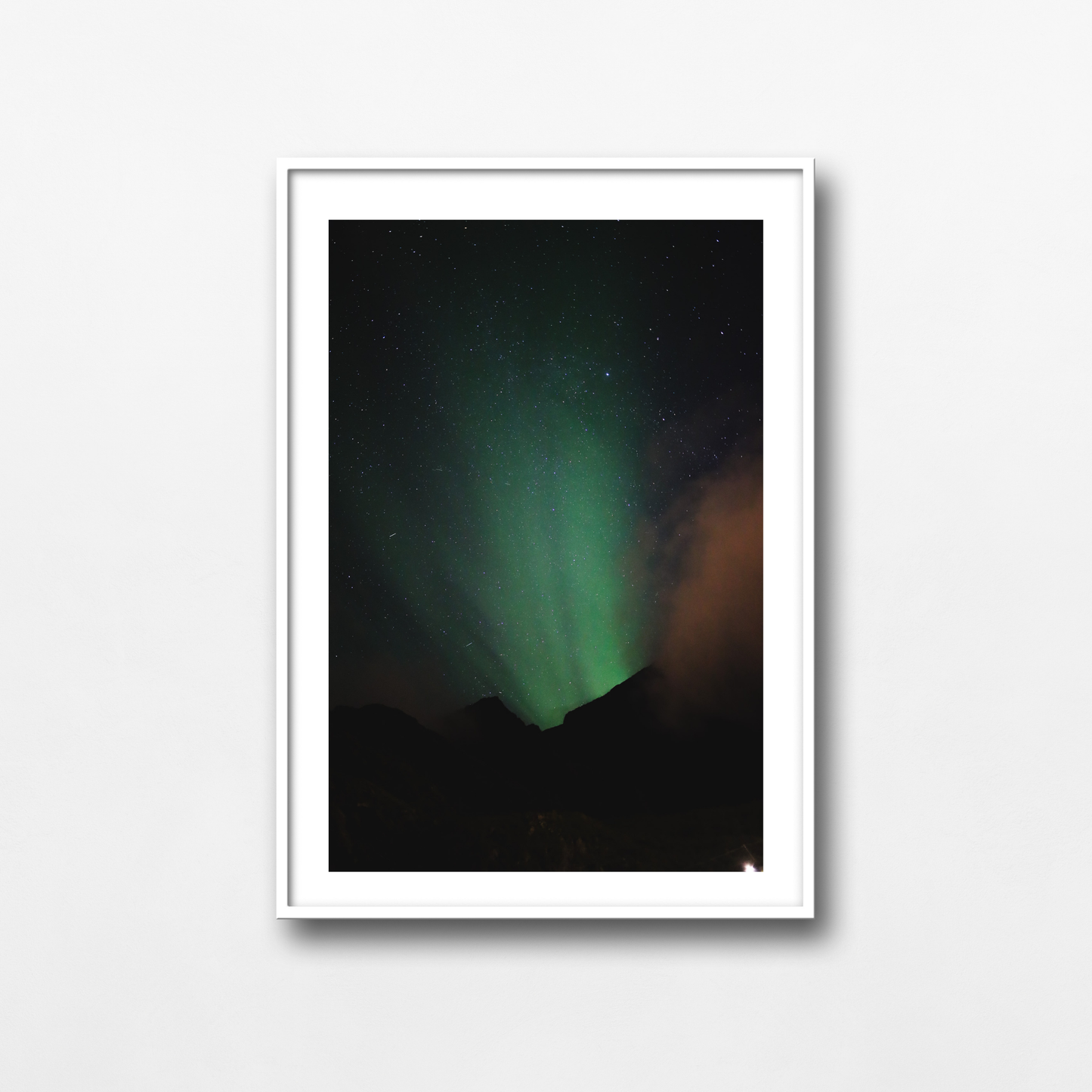 The aurora of the mountain