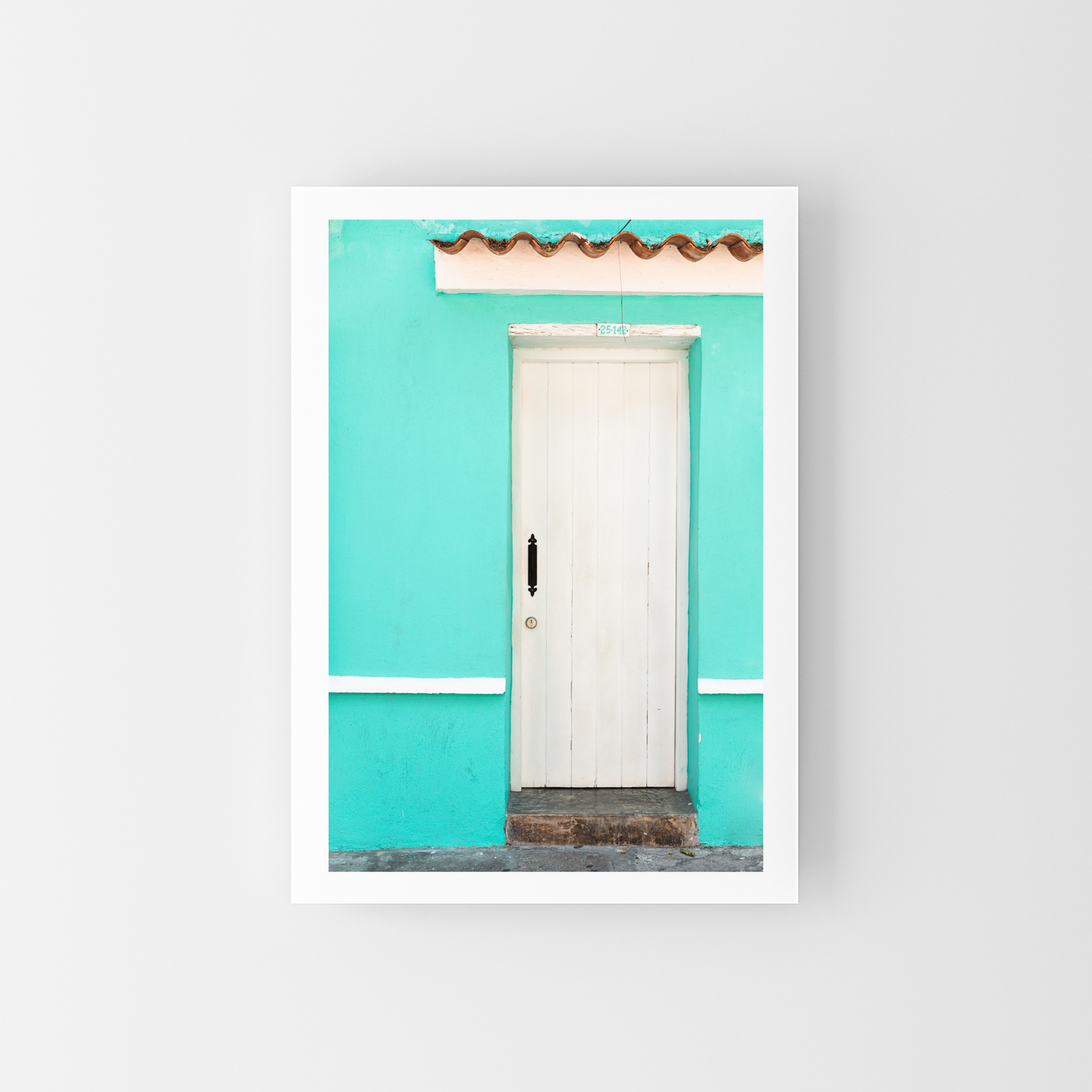 Cute little blue door