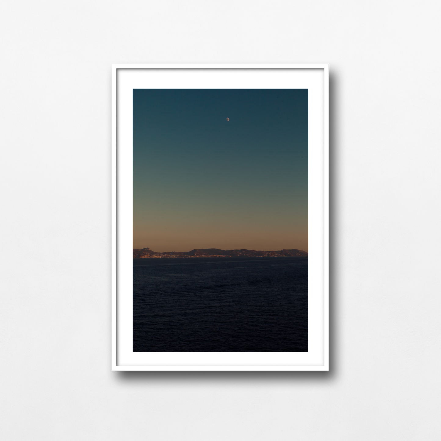 Capri, sunset and the moon