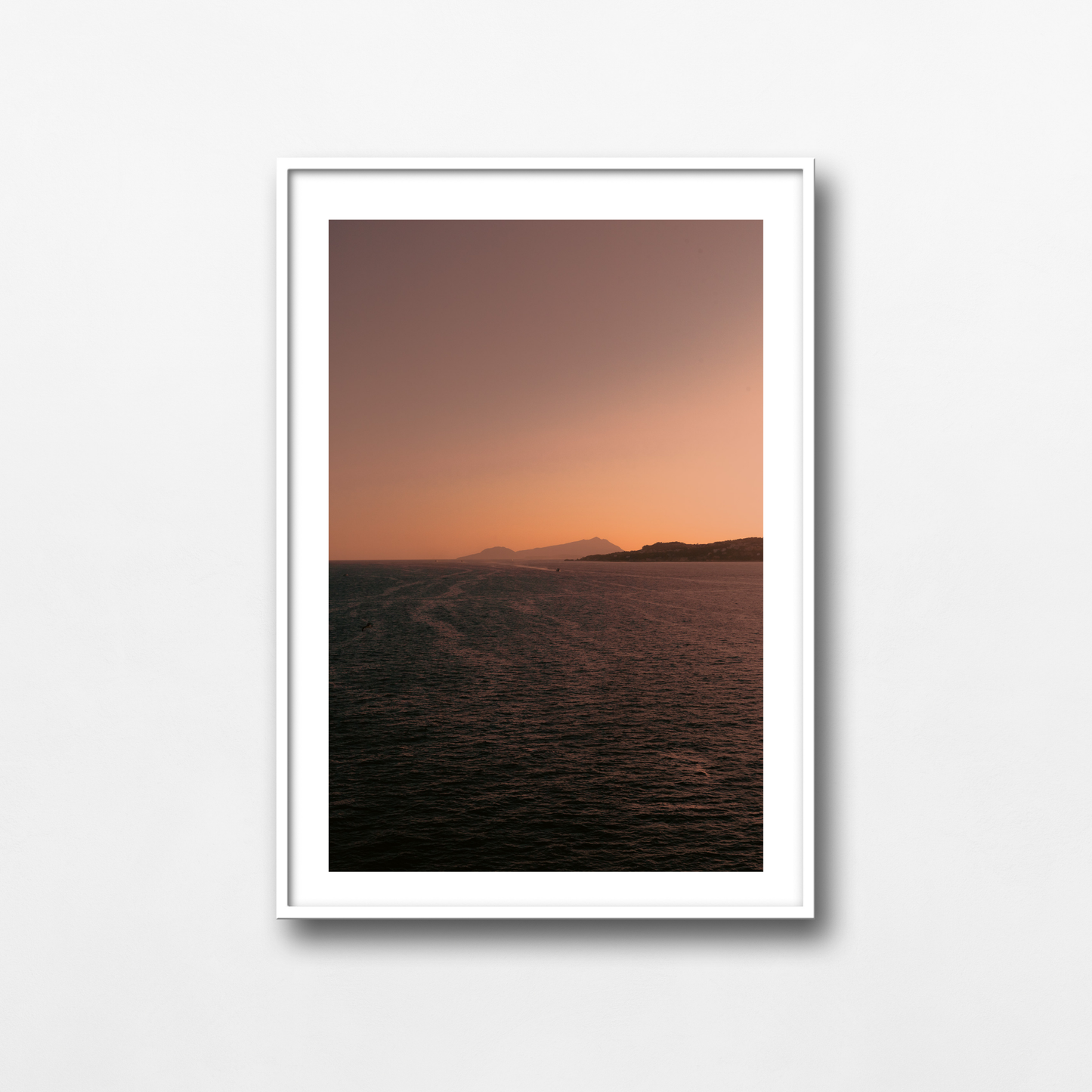 The sunset sailing