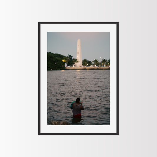 Fishing and sunset in Chetumal