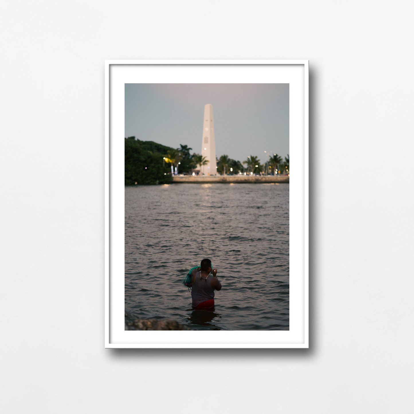 Fishing and sunset in Chetumal