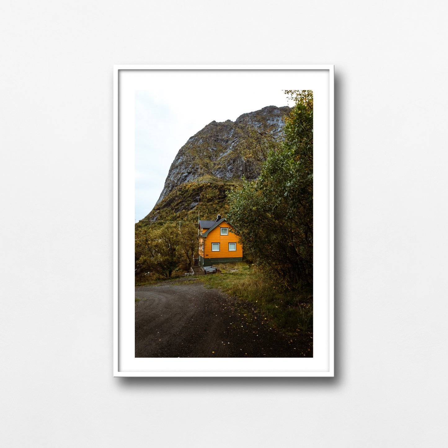 The orange house of Lofoten