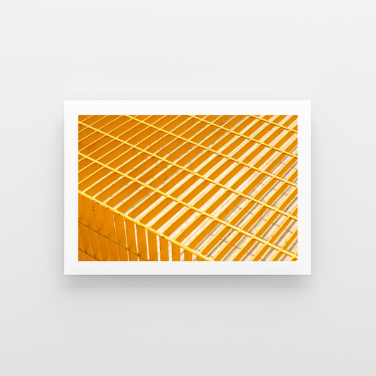 The yellow abstract bench