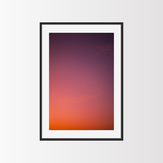 The pink and purple sunset