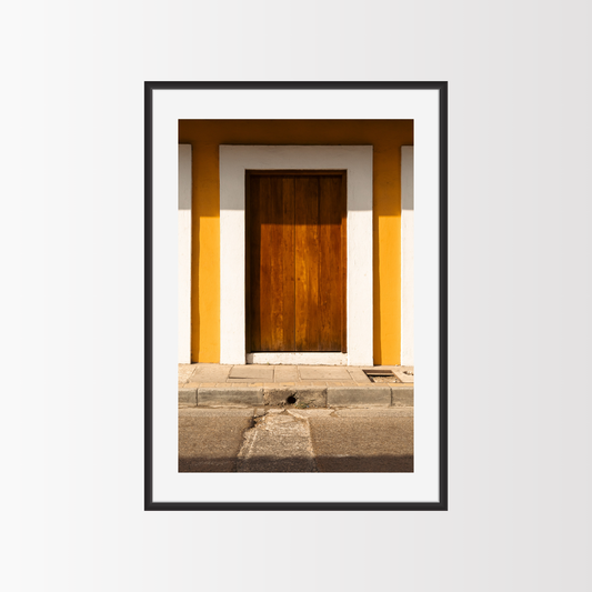 Sunset at the door