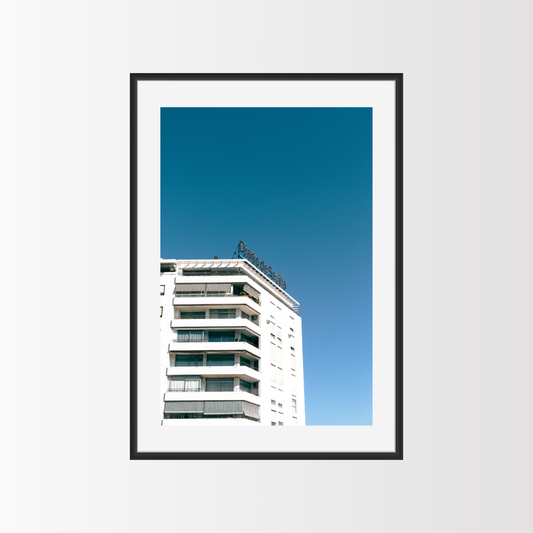 The white building