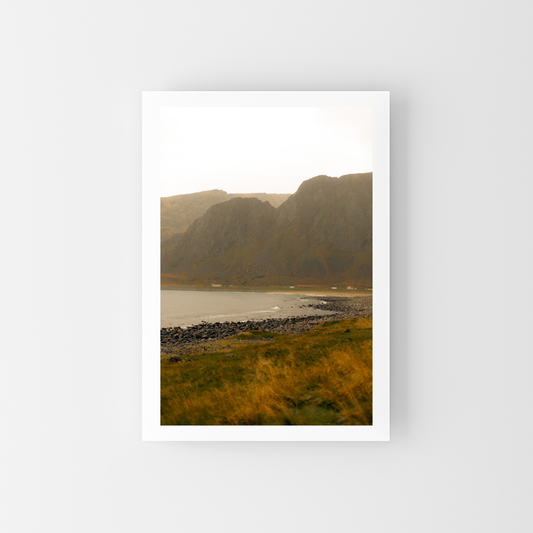 A lofoten beach at sunset