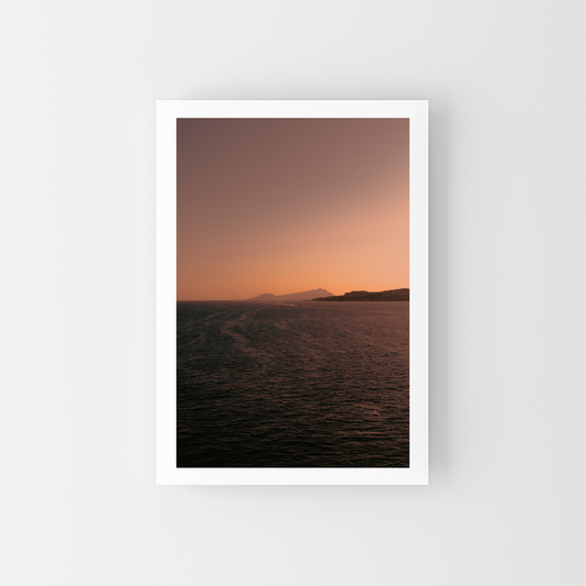 The sunset sailing