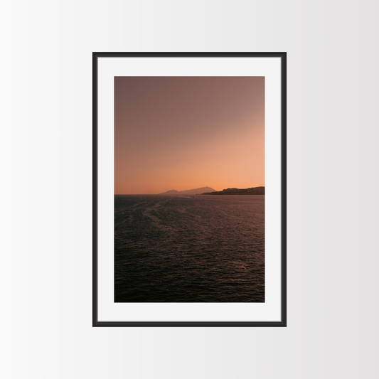The sunset sailing