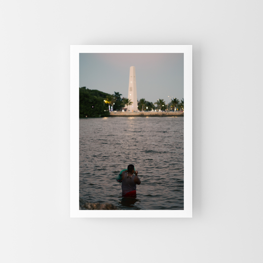 Fishing and sunset in Chetumal