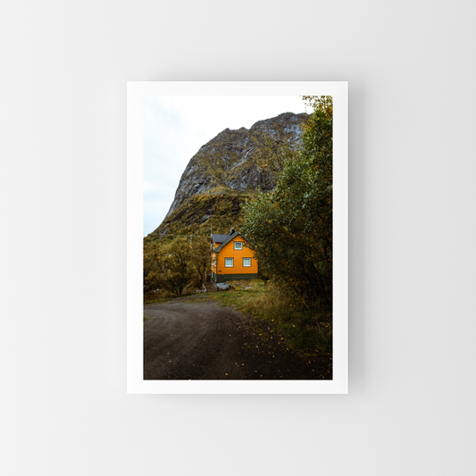 The orange house of Lofoten