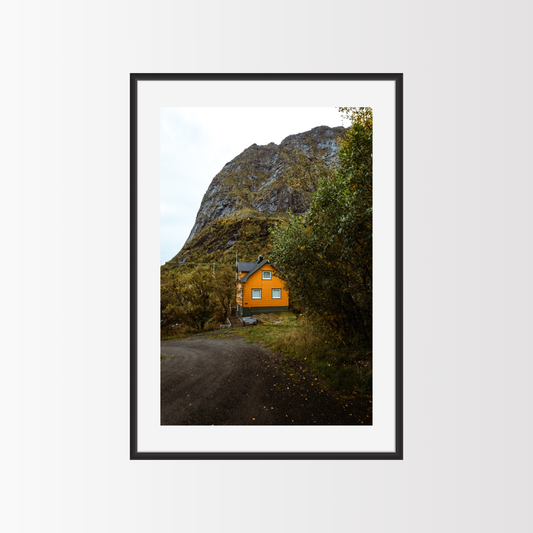The orange house of Lofoten